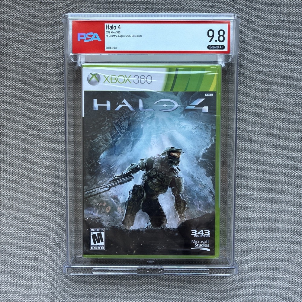 Halo 4 Microsoft Xbox 360 Factory Sealed PSA 9.8 A+ Graded!